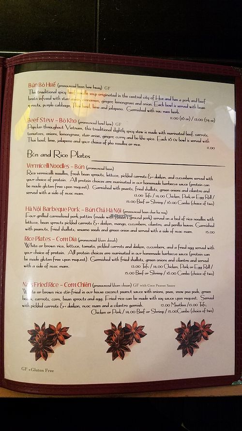 Lunch Menu at Lemongrass in Brunswick