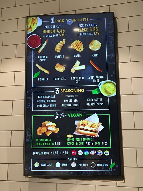 all seasoning has dairy. Luckily the fries are good without it!  at Salt & Fries in Glendale