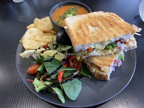 Vegan Mexicana toastie  at Brew in Paisley