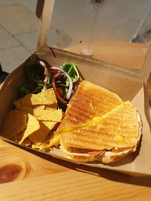 Cheese and Ham Toastie at Brew in Paisley