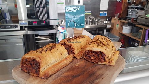 Mexican bean and sweet potato roll at Better Food - Wapping Wharf in Bristol