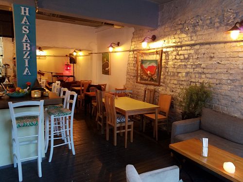 Inside at HaSabzia in Tel Aviv