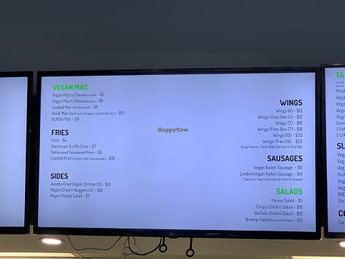 Menu board at Refocused in Baltimore