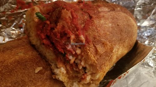 Eggplant parm hero at Filoncino Cafe in Staten Island