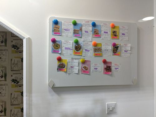 Menu at Veganski Kiosk in Belgrade