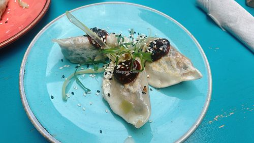 korean vegan pork  at Ugly Dumpling in London