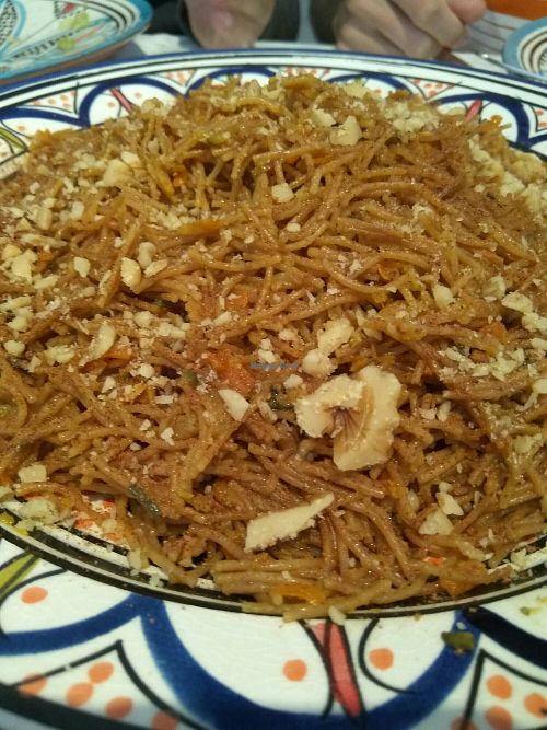 Fideos a la canela at Arruzafa in Alicante