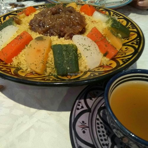 Cuscús con seitan y verduras at Arruzafa in Alicante