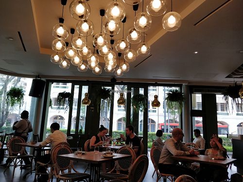 Restaurant interior at The Botanic in Central Singapore