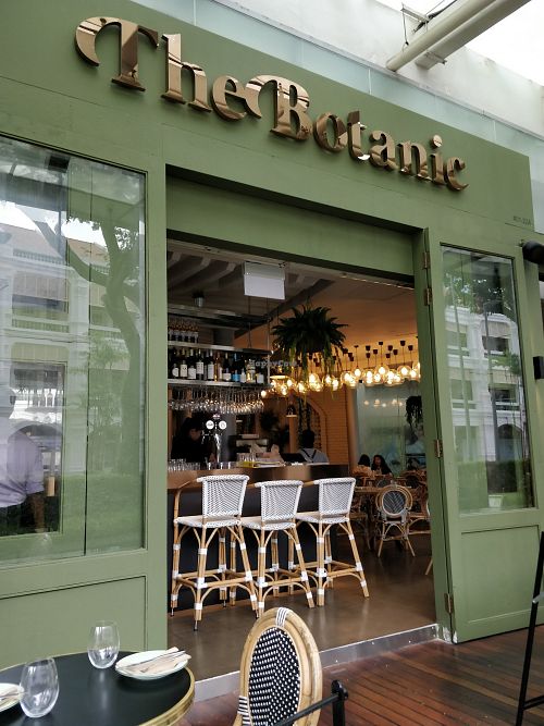 Main entrance at The Botanic in Central Singapore