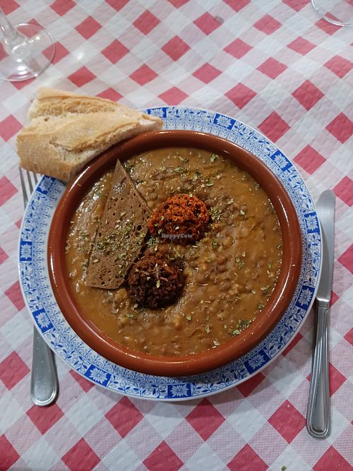 Lentejas estofadas at Mostaza y Media in Gijon