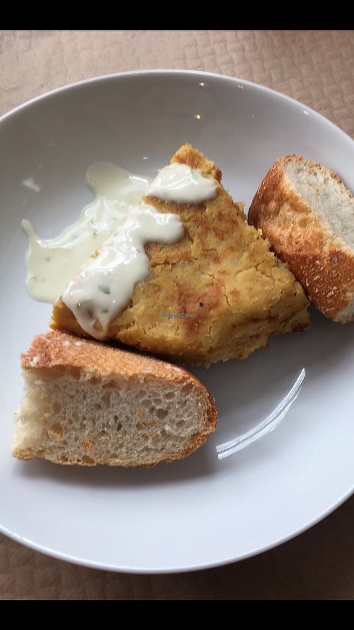 Tortilla vegana  at Mostaza y Media in Gijon