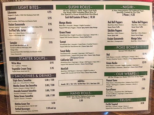 Menu at Beji Sushi in Agoura Hills