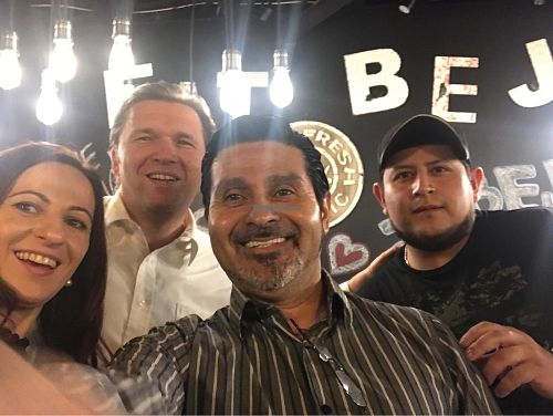 Us with Martin and Javier at Beji Sushi in Agoura Hills