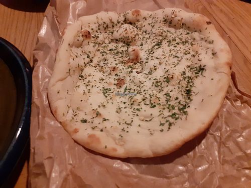 Vegan garlic naan - take-out at Dirty Vegan in Stockholm