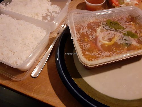 Take-out Oumph! jalfrezi at Dirty Vegan in Stockholm