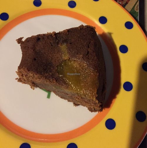 Vegan fig and cocao cake.  at Casa da Horta in Porto