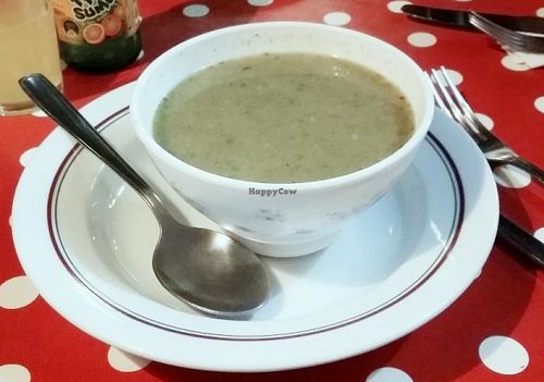 Broccoli soup at Casa da Horta in Porto