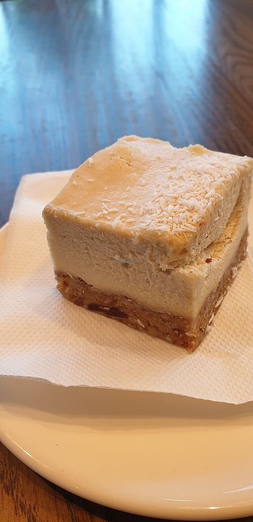 Raw lemon slice, vegan at The Loft in Melbourne