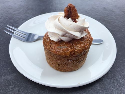 Vegan carrot cupcake at The Loft in Melbourne