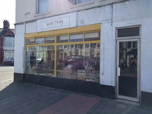 Outside at Wild Thing in Cardiff