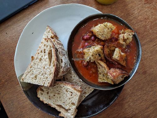 Bean chilli soup & bread: Pay as you feel meal of the day at Wild Thing in Cardiff