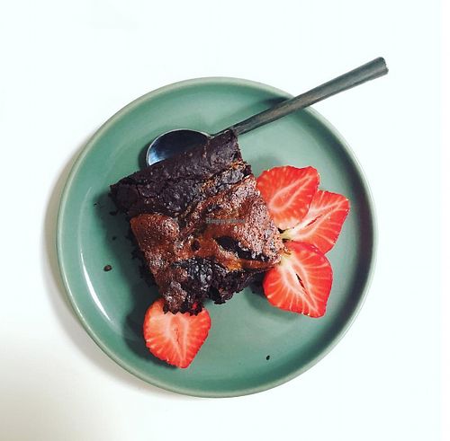 Tahini & Caramel Brownie at Ginger Bees Cafe in Kingston Upon Thames