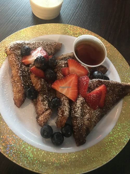 Vegan french Toast at Atlanta City Juice Bar in Atlanta