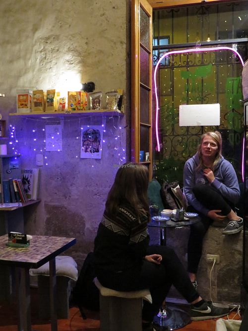 Clients at Herbívoro in Arequipa