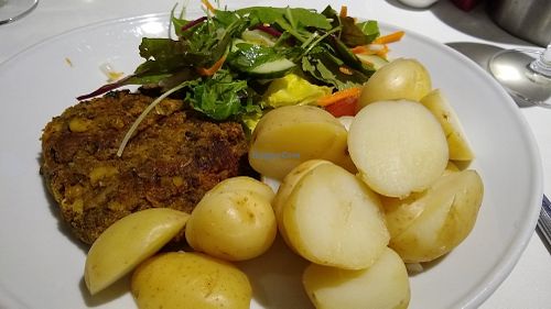 Vegan burger at Rags in Bridlington