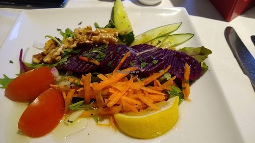 Beetroot salad at Rags in Bridlington