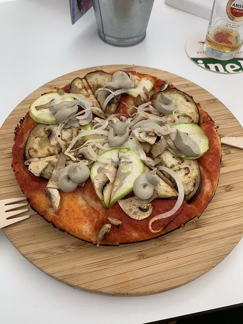 Pizza Vegana at Raffocaccia in Gran Canaria