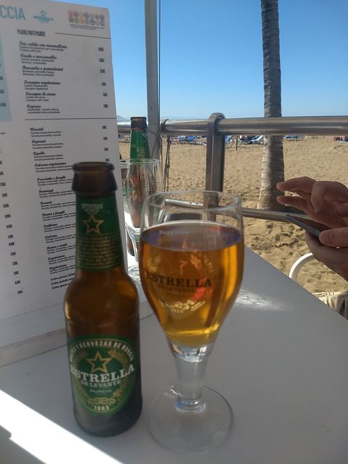Lovely view from the outside tables at Raffocaccia in Gran Canaria