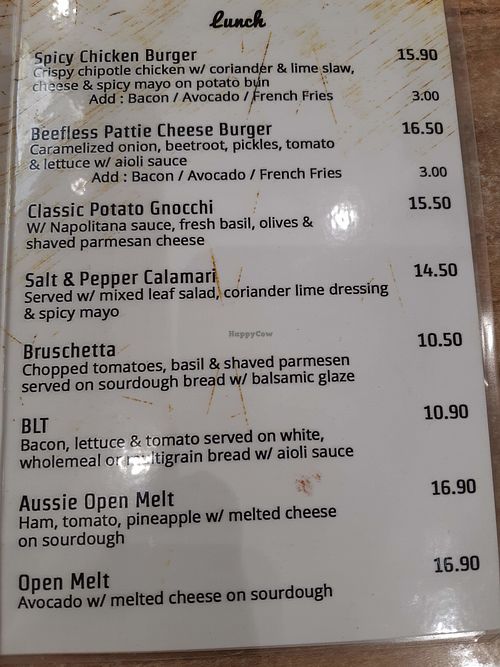 Menu page 1 at Fibonacci Coffee in Baulkham Hills