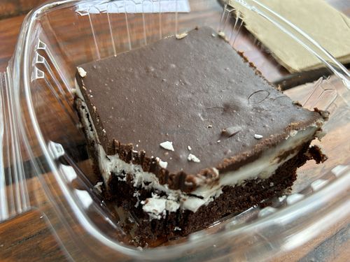 Mint brownie…delicious!   at Sunflower Drive-In in Fair Oaks