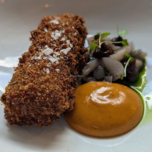 Eggplant croquette at FREA in Berlin
