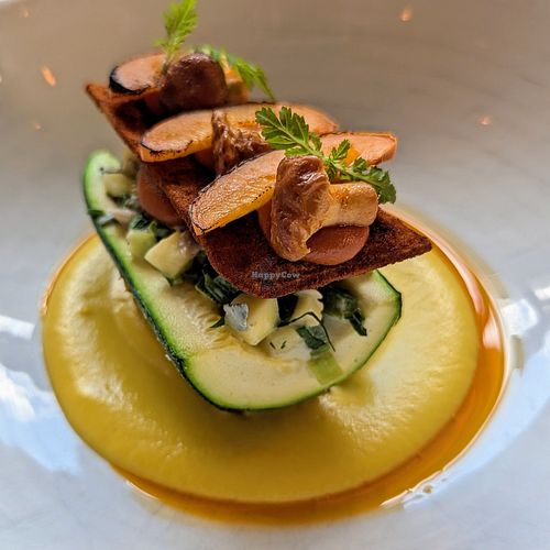 Zucchini "tamale" at FREA in Berlin