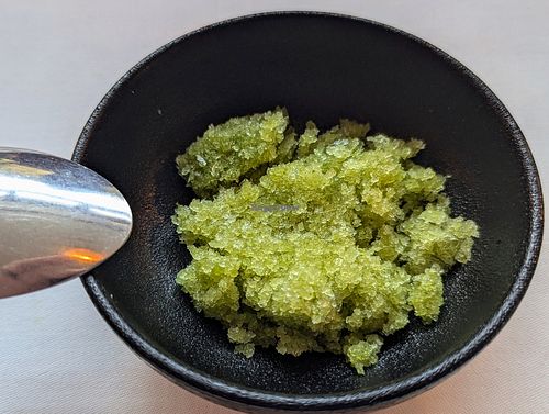 Cucumber granite palate cleanser at FREA in Berlin