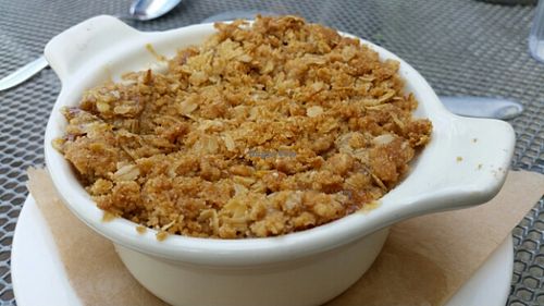 pear ginger crisp at Birchwood Cafe in Minneapolis