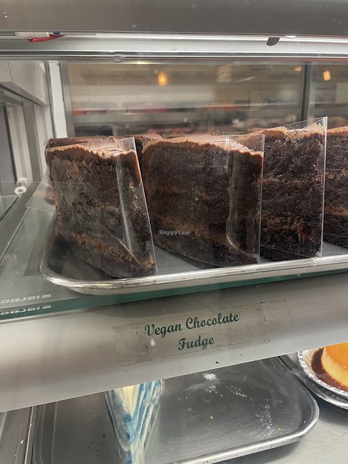 Vegan choc fudge cake  at Martha's Country Bakery in Brooklyn