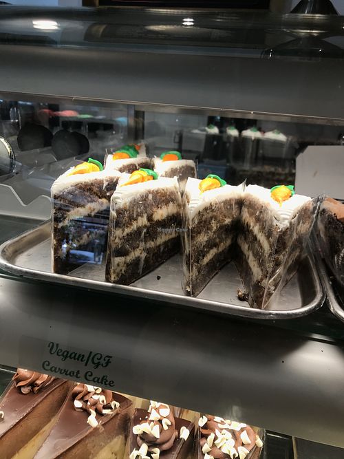 Vegan Carrot cake at Martha's Country Bakery in Brooklyn