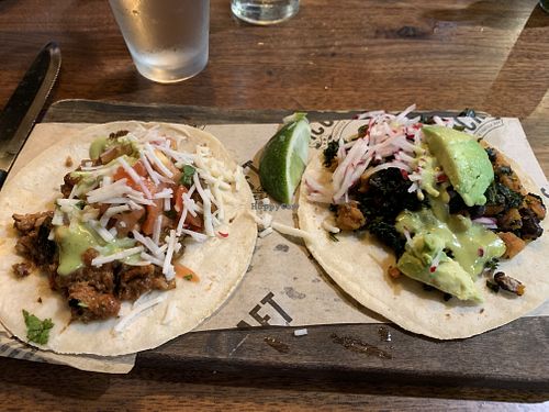 Impossible Taco & Kale Sweet Potato Taco  at TacoCraft in Lauderdale-by-the-sea
