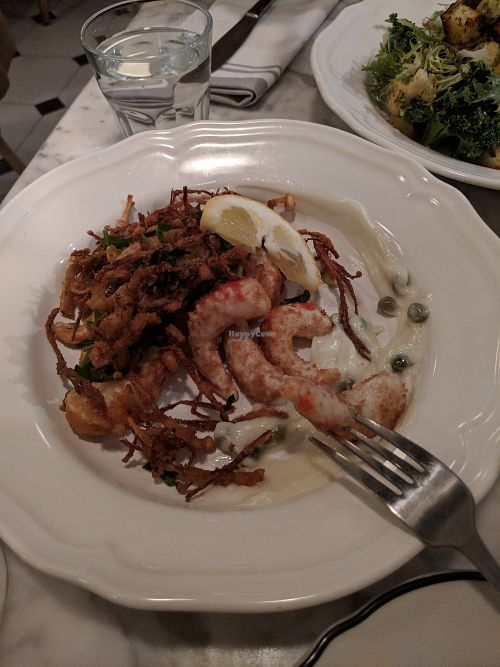 Misto frito...dead ringer for shrimp and calamari at Radis in Montreal