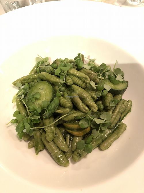 Pesto cavatelli - skip, no salt at Radis in Montreal
