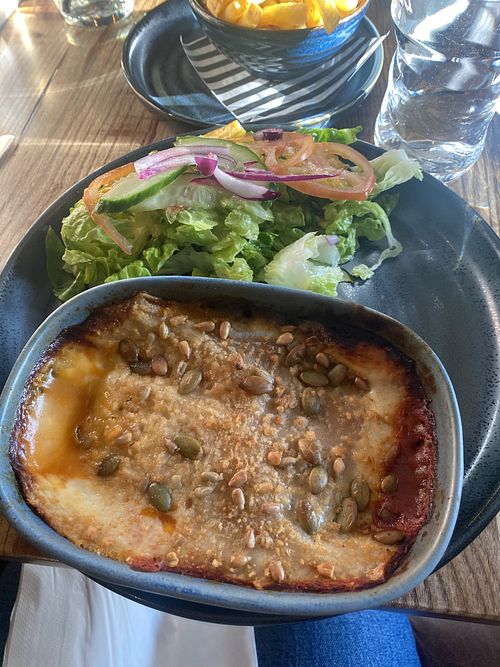 Rainbow lasagnea  at The Old Red Lion in Holmes Chapel