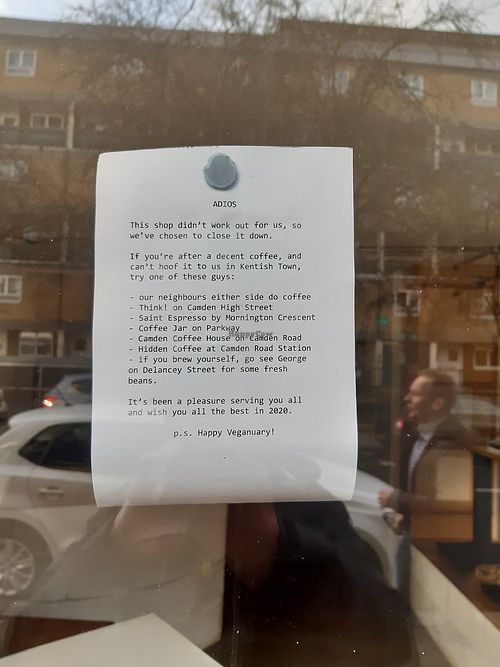 The Fields Beneath,  Camden closed. at The Fields Beneath in North West London