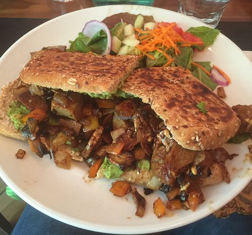 seitan ";cheesesteak"; at Caffe Galleria in Lambertville