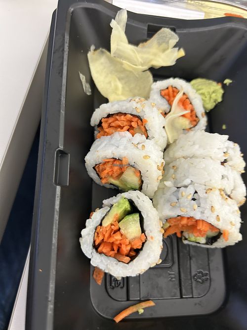 The vegetable sushi was nothing special.   at Sacramento Natural Foods Co-op in Sacramento