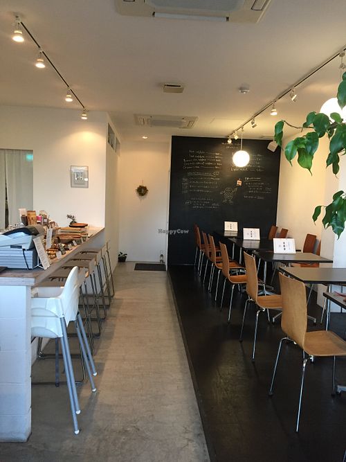 Cozy interior  at Monique Cafe in Osaka