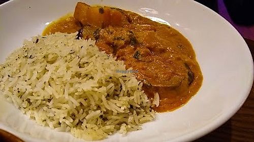 Sri Lankan curry at The White Lion Hotel in Ambleside